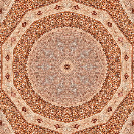 Kaleidoscope of color with beautiful ornamental - Thorough background summary - seamless