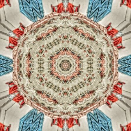 Kaleidoscope of color with beautiful ornamental - Thorough background summary - seamlessの写真素材