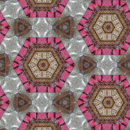 Kaleidoscope of color with beautiful ornamental - Thorough background summary - seamless