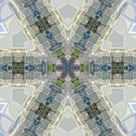 Kaleidoscope of color with beautiful ornamental - Thorough background summary - seamless