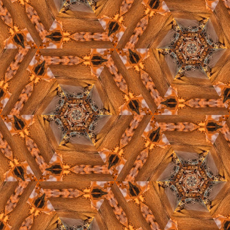 Kaleidoscope of color with beautiful ornamental - Thorough background summary - seamless