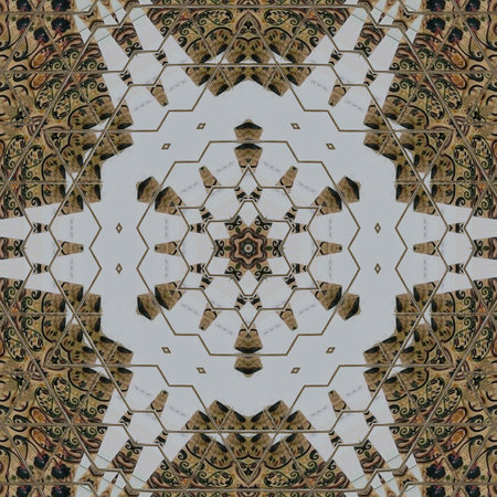 Kaleidoscope of color with beautiful ornamental - Thorough background summary - seamless