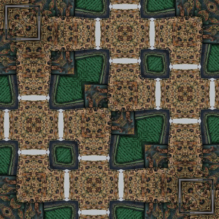 Kaleidoscope of color with beautiful ornamental - seamless background