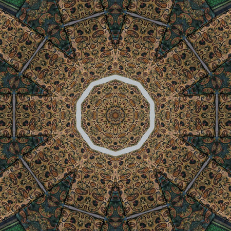 Kaleidoscope of color with beautiful ornamental - Thorough background summary - seamless