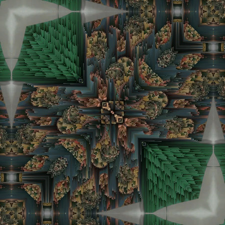 Kaleidoscope of color with beautiful ornamental - Thorough background summary - seamless