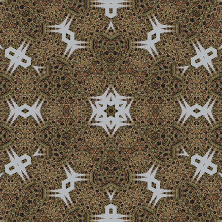 Kaleidoscope of color with beautiful ornamental - Thorough background summary - seamless