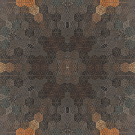 Kaleidoscope of color with beautiful ornamental - Thorough background summary - seamless