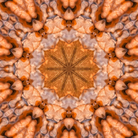 Kaleidoscope of color with beautiful ornamental - Thorough background summary - seamlessの写真素材
