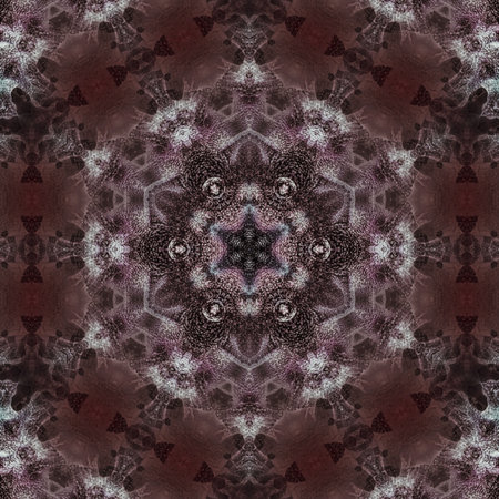 Kaleidoscopic wallpaper tiles. Seamless pattern or texture