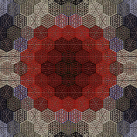 Seamless background pattern. Abstract decorative geometric pattern with symmetrical elements.