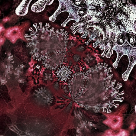 Abstract fractal. Fractal art background for creative design. Decoration for wallpaper, desktop, poster, cover booklet. Print for clothes, t-shirt. Creative illustration for designの写真素材