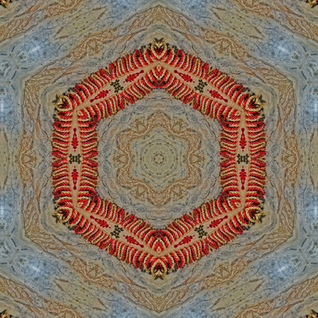 Kaleidoscope of color with beautiful ornamental - Thorough background summary - seamless