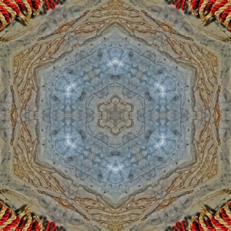 Kaleidoscope of color with beautiful ornamental - Thorough background summary - seamless