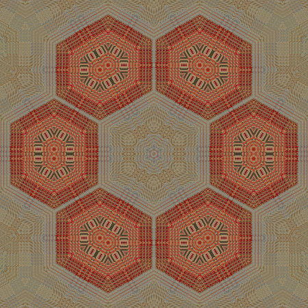 Seamless background pattern. Abstract kaleidoscope symmetrical pattern.