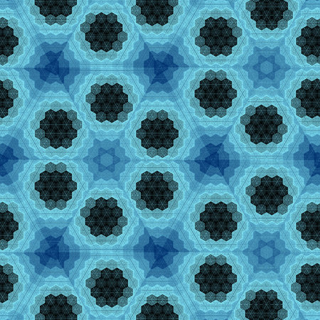 Seamless background pattern. Abstract geometric pattern in blue tones.