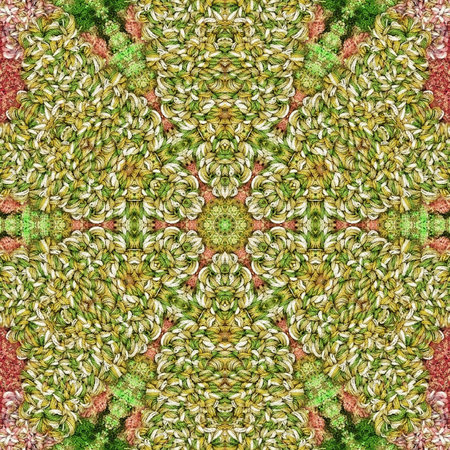 Abstract kaleidoscope background. Beautiful kaleidoscope seamless pattern. Seamless kaleidoscope...