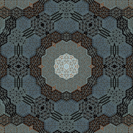 Kaleidoscope of color with beautiful ornamental - Thorough background summary - seamless