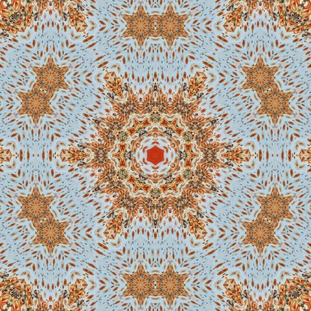 Kaleidoscopic wallpaper tiles. Seamless texture or background