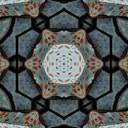 Kaleidoscope of color with beautiful ornamental - Thorough background summary - seamless