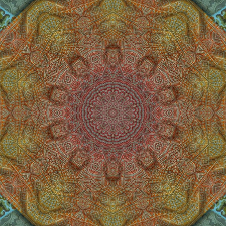 Kaleidoscope of color with beautiful ornamental - Thorough background.