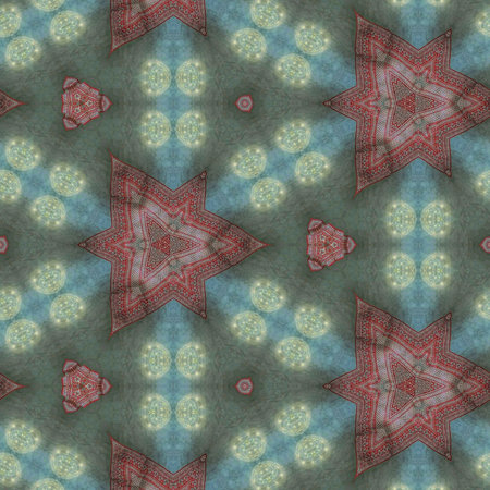 Kaleidoscope of color with beautiful ornamental - Thorough background summary - seamless