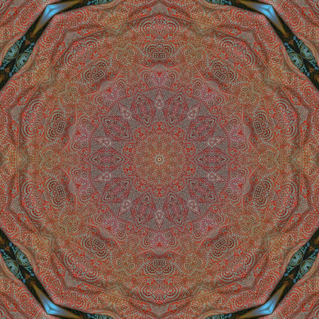 Kaleidoscope of color with beautiful ornamental - Thorough background summary - seamless