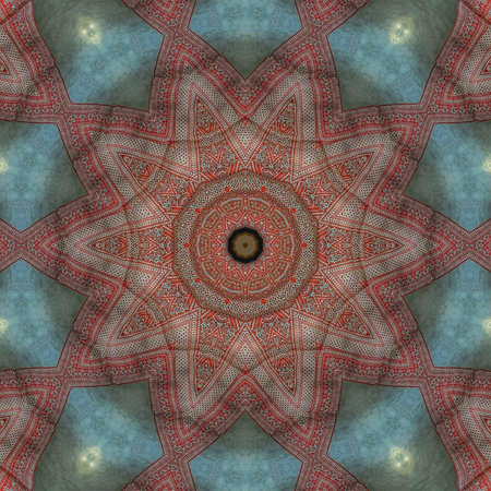 Kaleidoscope of color with beautiful ornamental - Thorough background summary - seamless