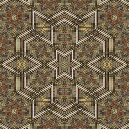 Kaleidoscope abstract background. Seamless pattern. Based on ancient Greek ornament.