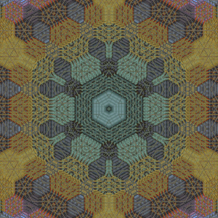 Kaleidoscope of color with beautiful ornamental - Thorough background summary - seamless