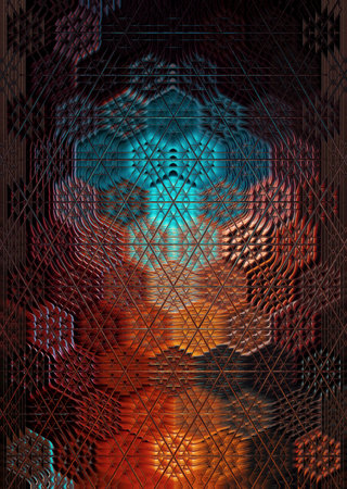 abstract fractal background a computer-generated 2D illustration, texture