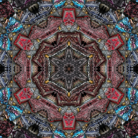 Kaleidoscope of color with beautiful ornamental - Oriental pattern