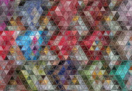 Abstract triangle pattern background, 3D rendering. Computer digital drawing.