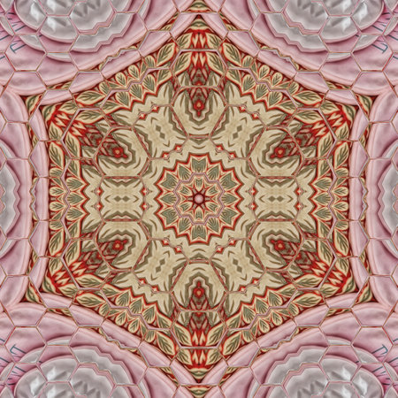 Kaleidoscope of color with beautiful ornamental - Thorough background summary - seamless