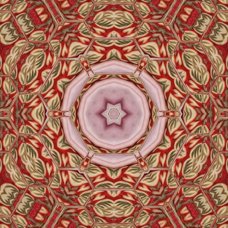 Kaleidoscope of color with beautiful ornamental - Thorough background summary - seamless