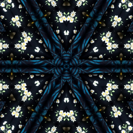 Kaleidoscope of color with beautiful ornamental - Thorough background summary - seamless