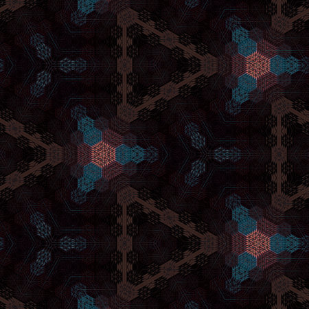 Seamless background pattern. Abstract kaleidoscope symmetrical pattern.