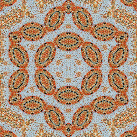 Kaleidoscope of color with beautiful ornamental - Thorough background summary - seamless