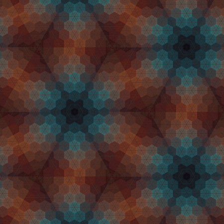 Seamless background pattern. Abstract geometric kaleidoscope pattern.