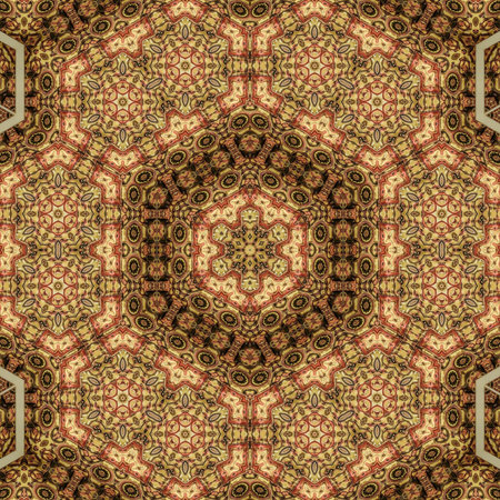 Kaleidoscope of color with beautiful ornamental - Thorough background summary - seamless