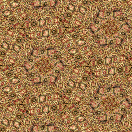 Seamless abstract pattern in beige, red and brown tones