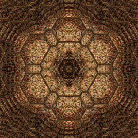 Kaleidoscope of color with beautiful ornamental - Thorough background summary - seamless