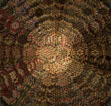 abstract background with a circular pattern in the form of a mosaic