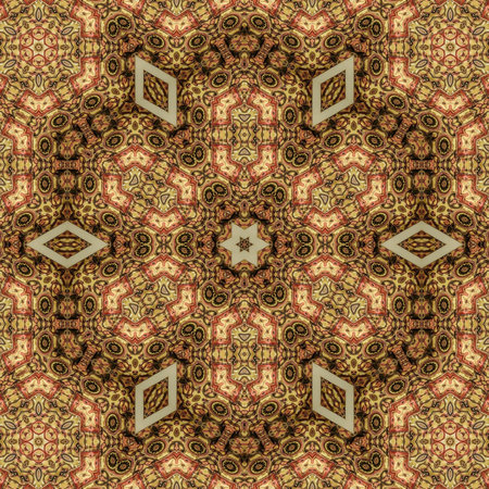 Kaleidoscope of color with beautiful ornamental - Thorough background summary - seamless