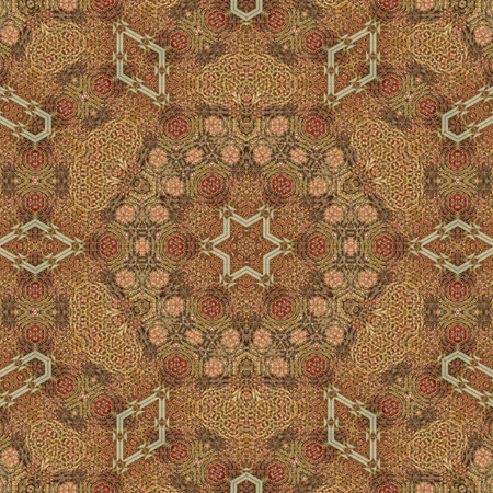 Kaleidoscope abstract background. Seamless pattern. Based on ancient Greek ornament.