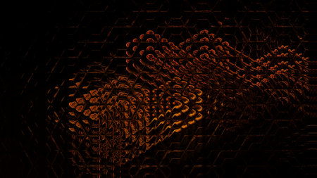 abstract fractal background a computer-generated 2D illustration, textureの写真素材