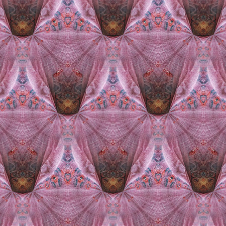 Kaleidoscope of color with beautiful ornamental - seamless background