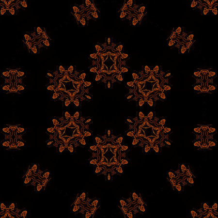 Kaleidoscope abstract background. Seamless pattern. Based on ancient Greek ornament.