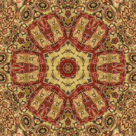 Kaleidoscope of color with beautiful ornamental - Thorough background summary - seamless