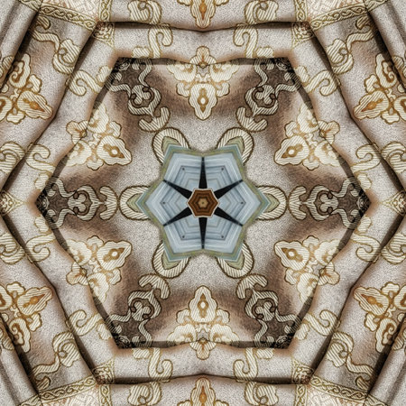 Kaleidoscope of color with beautiful ornamental - Thorough background summary - seamless