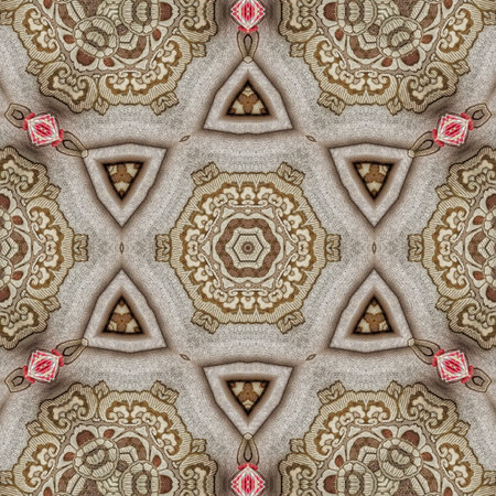 Kaleidoscope of color with beautiful ornamental - Thorough background summary - seamless
